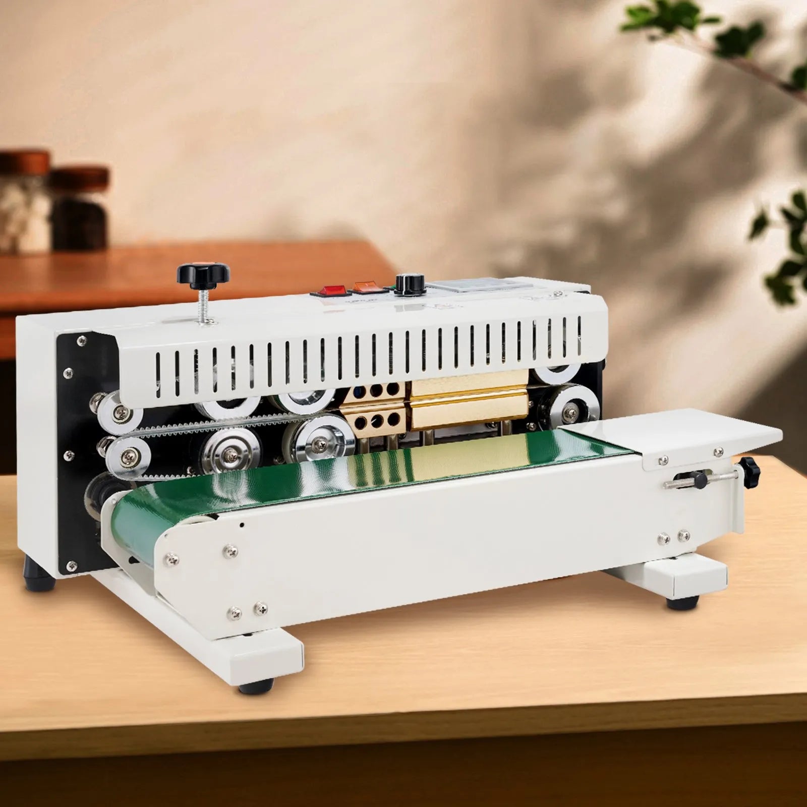 VEVOR Continuous Bag Band Sealing Machine Horizontal Band Sealer Carbon Steel