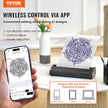 VEVOR Tattoo Transfer Stencil Printer, Wireless Bluetooth Tattoo Stencil Printer Machine with 10Pcs Transfer Paper and Cloth Bag, Portable Tattoo Printer for Android and iOS Phone, iPad and PC