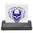 VEVOR Tattoo Transfer Stencil Printer, Wireless Bluetooth Tattoo Stencil Printer Machine with 10Pcs Transfer Paper and Cloth Bag, Portable Tattoo Printer for Android and iOS Phone, iPad and PC