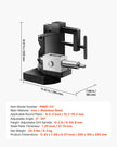 VEVOR Pipe Notcher 1/2 to 3-inch Tubing Notcher with 0 - 50° Adjustable Angle