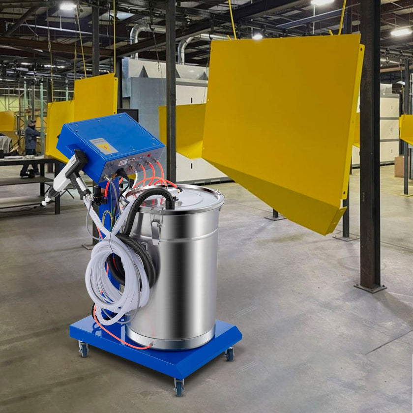 VEVOR Powder Coating Machine 50W 45L Capacity Electrostatic Powder Coating Machine Spraying Gun Paint 450g per Min WX-958 Powder Coating System
