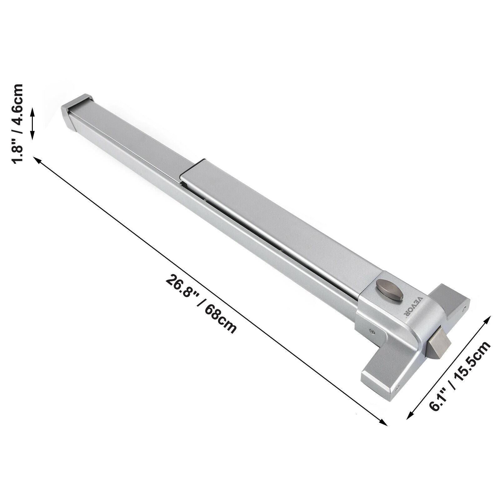 VEVOR Push Commercial Emergency Bar Panic Exit Device Suitable for Wood Metal Door