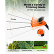 Cordless Pole Hedge Trimmer, 20V Electric Telescoping Hedge Trimmer Kit with 18