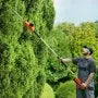 Cordless Pole Hedge Trimmer, 20V Electric Telescoping Hedge Trimmer Kit with 18