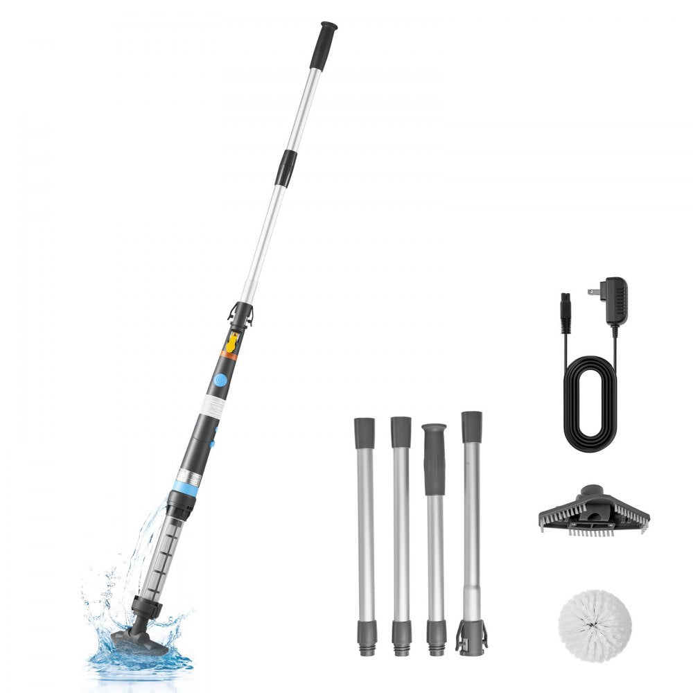 Handheld Cordless Pool & Spa Vacuum – 8.5 GPM, Rechargeable, with Extension Poles & Brush Heads