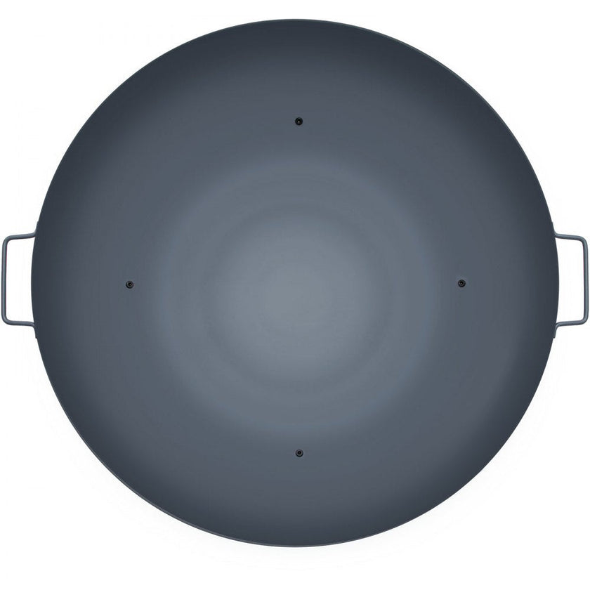 VEVOR Fire Pit Bowl, 34-Inch Deep Round Carbon Steel Fire Bowl, Wood Burning for Outdoor Patios, Backyards & Camping Uses, Portable Handles and A Firewood Stick, Black