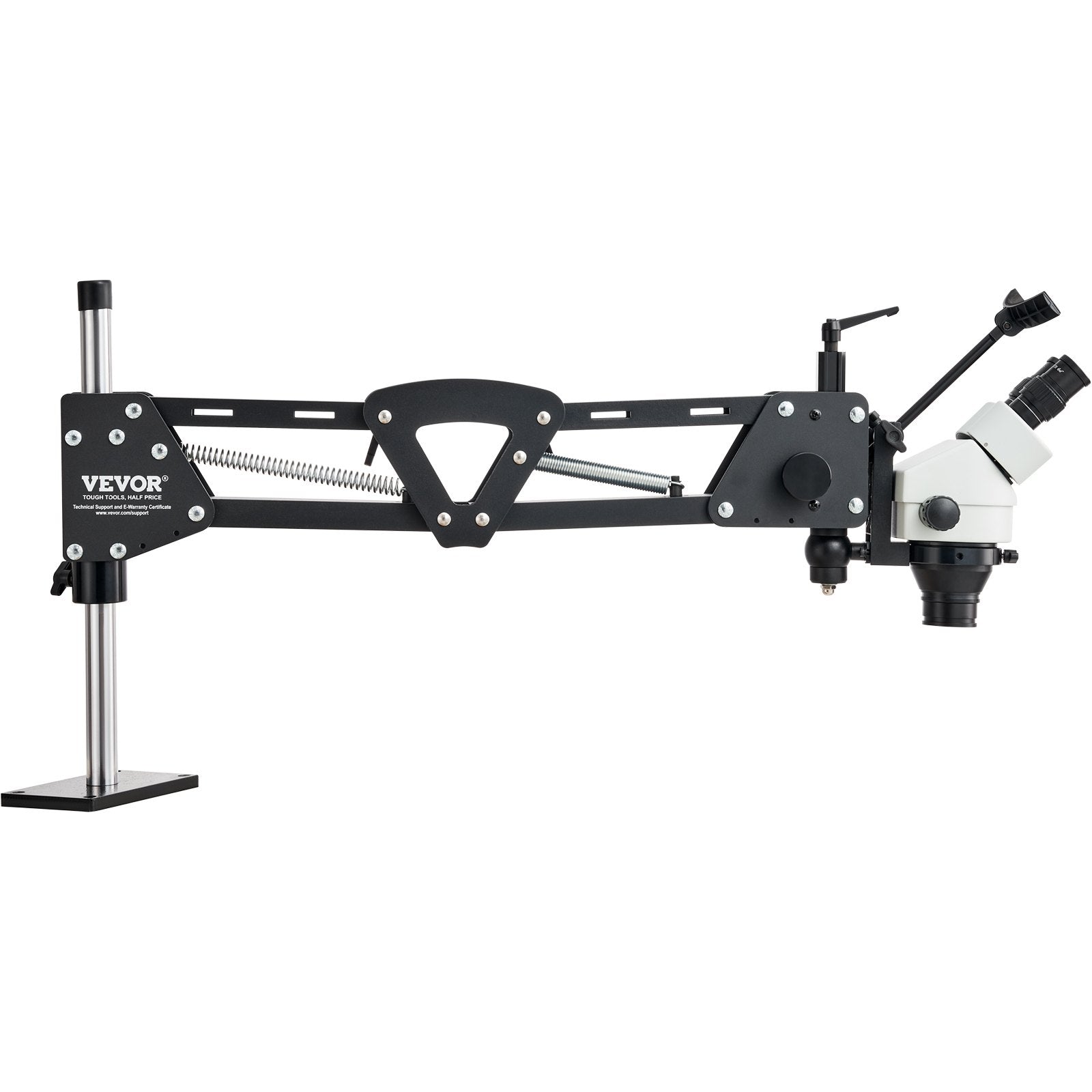 VEVOR Multi-Directional Microscope Spring Bracket Ball Vise Ring Light 7X-45X