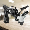 VEVOR Micro Inlaid Mirror Multi-Directional Microscope with Spring Bracket 7X-45X Multi-Directional Micro-Setting Microscope Microscope Gem Diamond Setting Machine with Stand Jewelry Tools