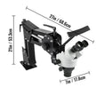 VEVOR Micro Inlaid Mirror Multi-Directional Microscope with Spring Bracket 7X-45X Multi-Directional Micro-Setting Microscope Microscope Gem Diamond Setting Machine with Stand Jewelry Tools