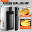 VEVOR Cordless Electric Hand Mixer, 250W, Continuously Variable Electric Handheld Mixer, with Turbo Boost Beaters Dough Hooks Storage Bag, Baking Supplies for Whipping Mixing Egg Cookie Cake Cream