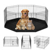 VEVOR Dog Playpen, 8 Panels Foldable Metal Dog Exercise Pen with Bottom Pad, 24