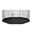 VEVOR Dog Playpen, 8 Panels Foldable Metal Dog Exercise Pen with Bottom Pad, 24