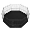 VEVOR Dog Playpen, 8 Panels Foldable Metal Dog Exercise Pen with Bottom Pad, 24