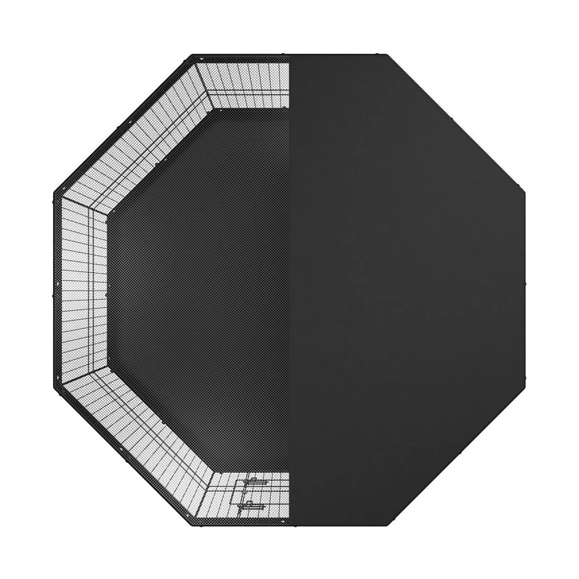 VEVOR Dog Playpen, 8 Panels Foldable Metal Dog Exercise Pen with Top Cover and Bottom Pad, 24
