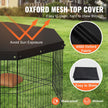 VEVOR Dog Playpen, 8 Panels Foldable Metal Dog Exercise Pen with Top Cover, 24
