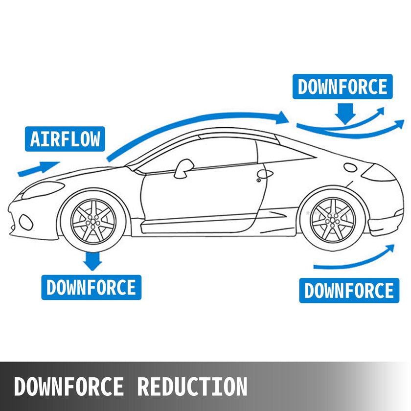Universal GT Wing Spoiler 110CM Lightweight Aluminum Rear Spoiler Wing Adjustable Angel Single Deck