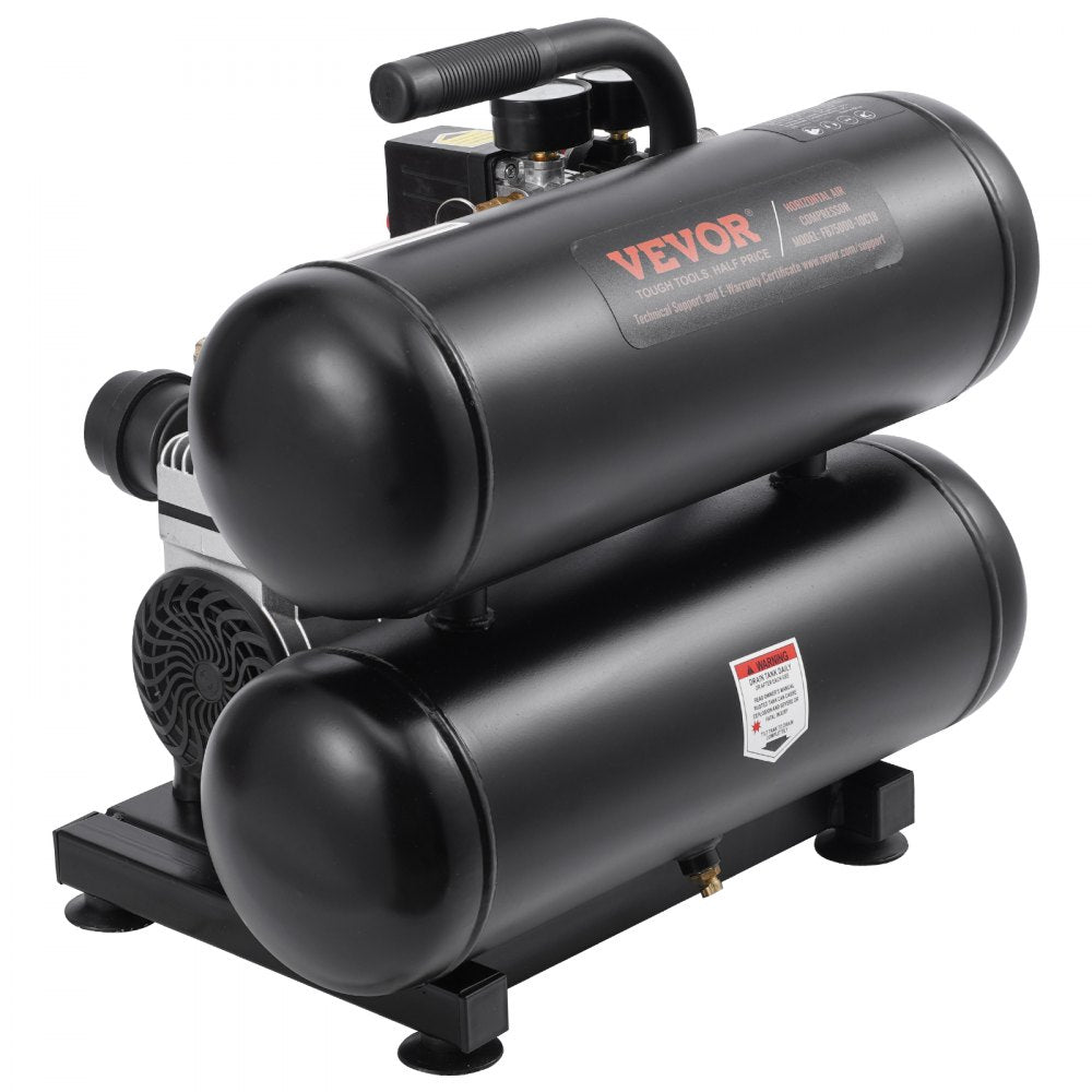 VEVOR Air Compressor Compact Portable Oil Free Compressor 4.6 Gallon 90 PSI