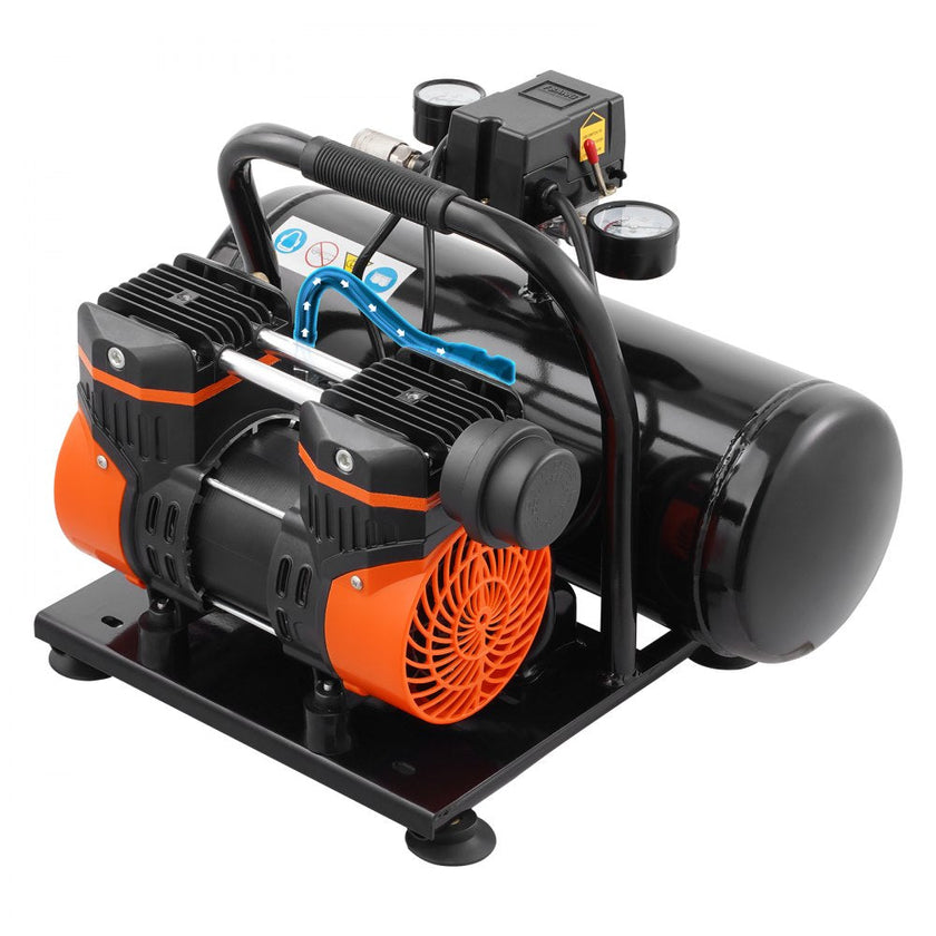 VEVOR Air Compressor Compact Portable Oil Free Compressor 2 Gallon 8bar