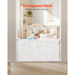 VEVOR Retractable Baby Gate 34 in Tall Extend to 55 in Wide Kids Pets White