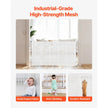 VEVOR Retractable Baby Gate 34 in Tall Extend to 55 in Wide Kids Pets White