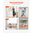 VEVOR Retractable Baby Gate 34 in Tall Extend to 55 in Wide Kids Pets White