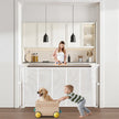 VEVOR Retractable Baby Gate 34 in Tall Extend to 55 in Wide Kids Pets White