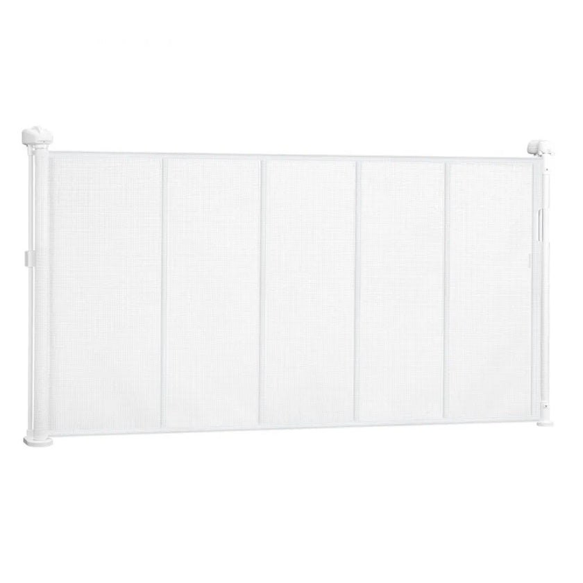 VEVOR Retractable Baby Gate 34 in Tall Extend to 55 in Wide Kids Pets White