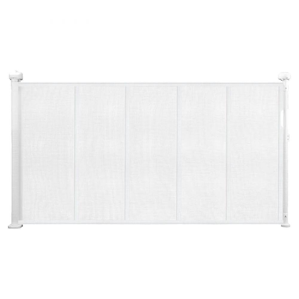 VEVOR Retractable Baby Gate 34 in Tall Extend to 55 in Wide Kids Pets White