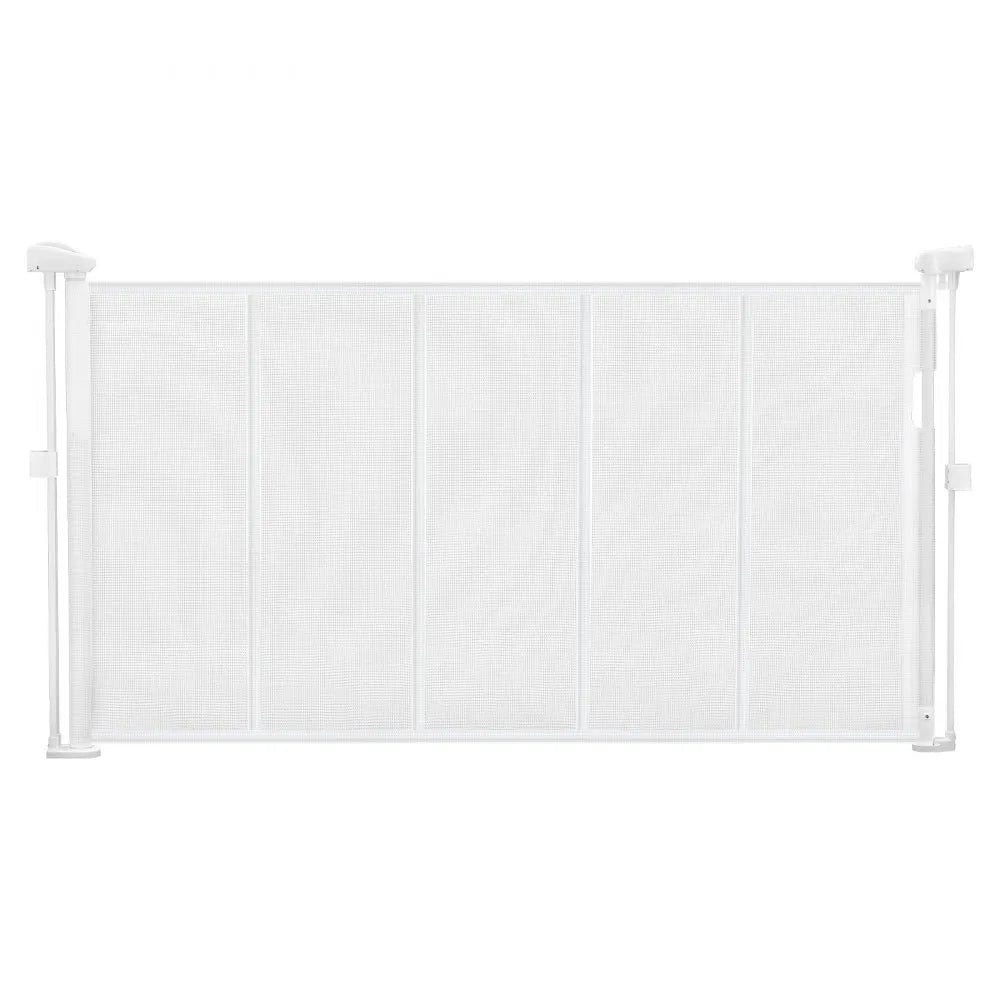 VEVOR Retractable Baby Gate 34 in Tall Extend to 55 in Wide Kids Pets White