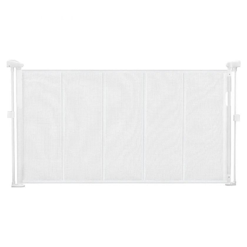 VEVOR Retractable Baby Gate 34 in Tall Extend to 55 in Wide Kids Pets White