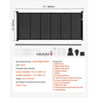 VEVOR Retractable Baby Gate 34 in Tall Extend to 71in Wide Kids Pets Black