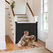 VEVOR Retractable Baby Gate 34 in Tall Extend to 71in Wide Kids Pets Black