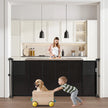 VEVOR Retractable Baby Gate 34 in Tall Extend to 71in Wide Kids Pets Black