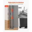 VEVOR Retractable Baby Gate 34 in Tall Extend to 71 in Wide Kids Pets Gray