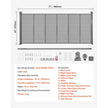 VEVOR Retractable Baby Gate 34 in Tall Extend to 71 in Wide Kids Pets Gray