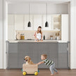 VEVOR Retractable Baby Gate 34 in Tall Extend to 71 in Wide Kids Pets Gray