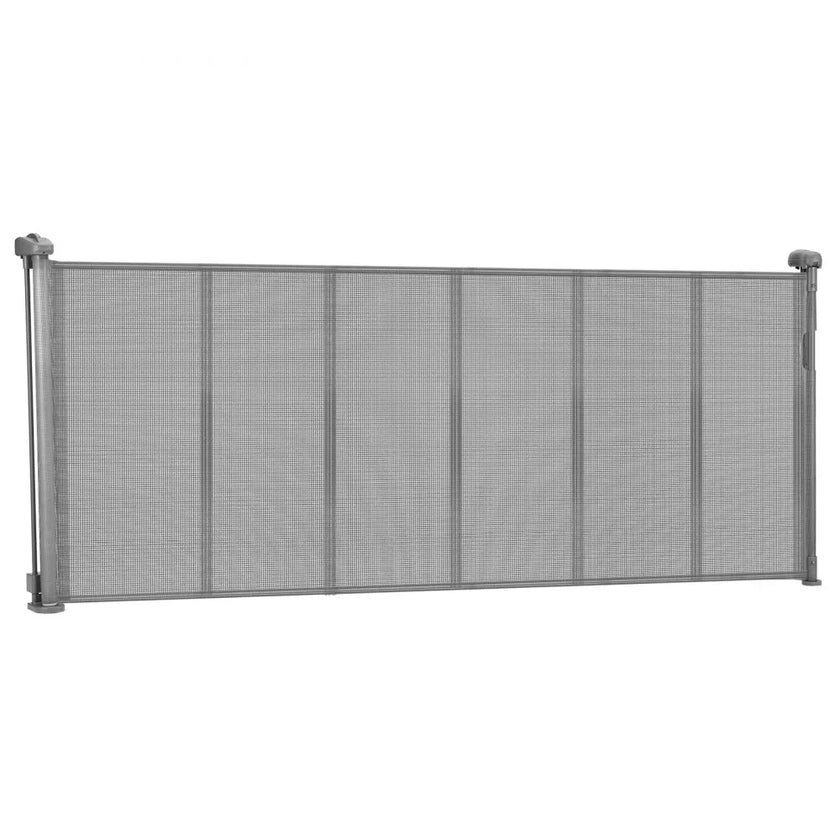 VEVOR Retractable Baby Gate 34 in Tall Extend to 71 in Wide Kids Pets Gray