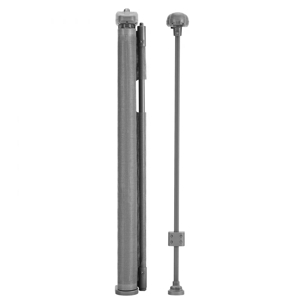 VEVOR Retractable Baby Gate 34 in Tall Extend to 71 in Wide Kids Pets Gray