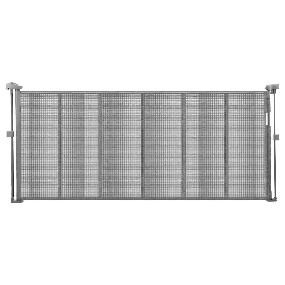 VEVOR Retractable Baby Gate 34 in Tall Extend to 71 in Wide Kids Pets Gray