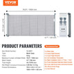 VEVOR Mesh Baby Gate, 34.2
