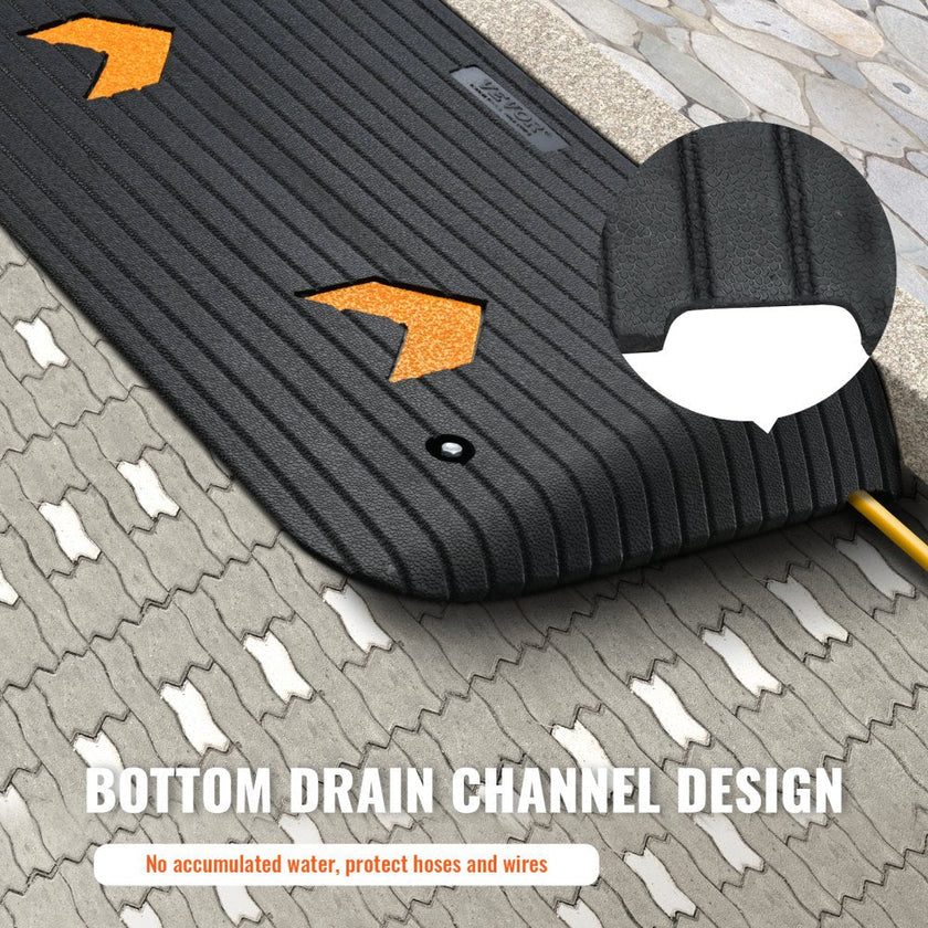 VEVOR Upgraded Rubber Threshold Ramp, 3.5