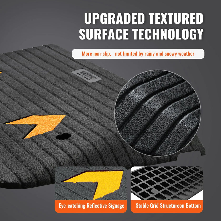 VEVOR Upgraded Rubber Threshold Ramp, 3