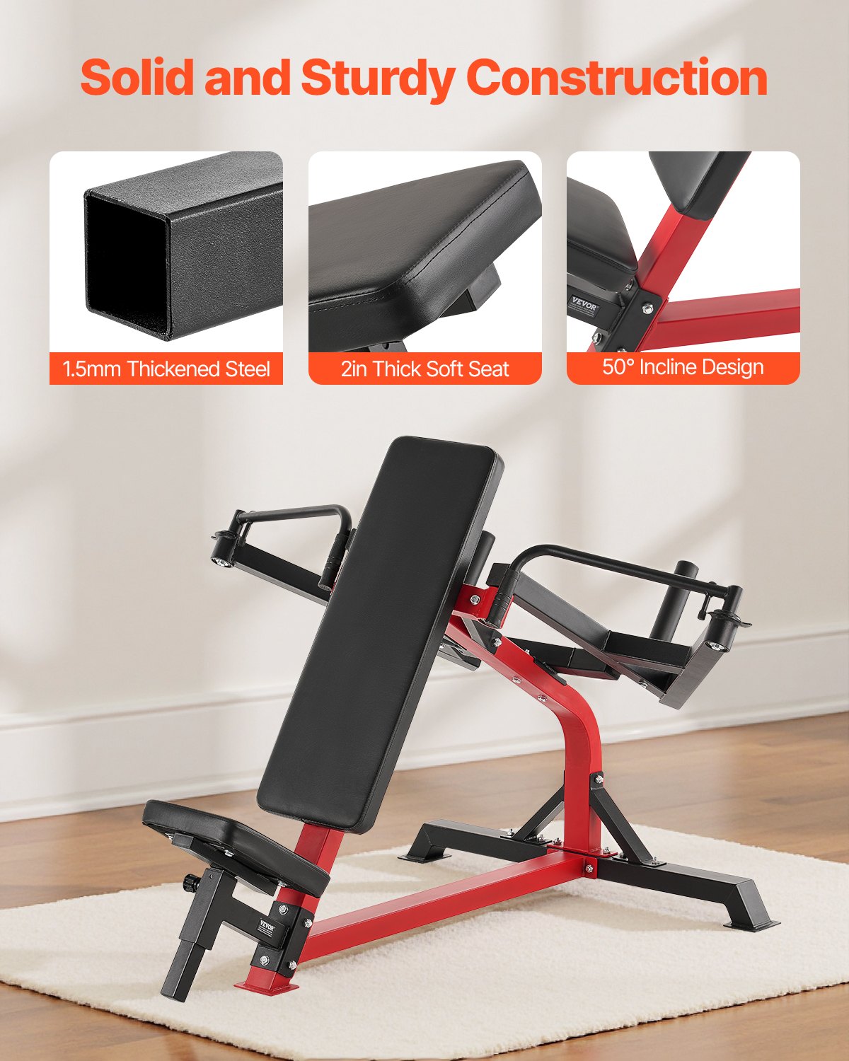 VEVOR Incline Chest Fly and Rear Delt Fly Machine Upper Body Strength Training