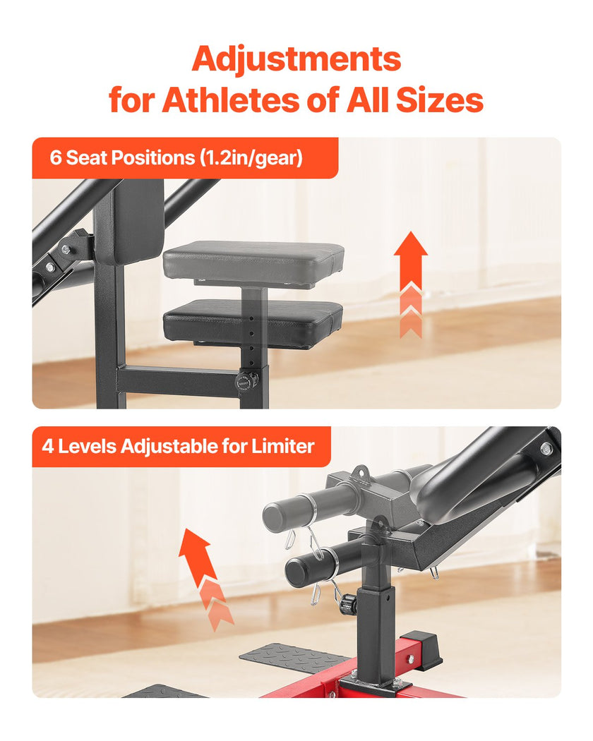 VEVOR Seated Dip Machine Tricep Bicep Press Down Chest Training with Cable Bar