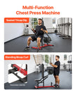 VEVOR Seated Dip Machine Tricep Bicep Press Down Chest Training with Cable Bar