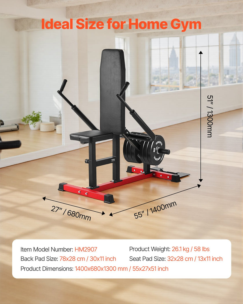 VEVOR Seated Dip Machine Tricep Bicep Press Down Chest Training with Cable Bar