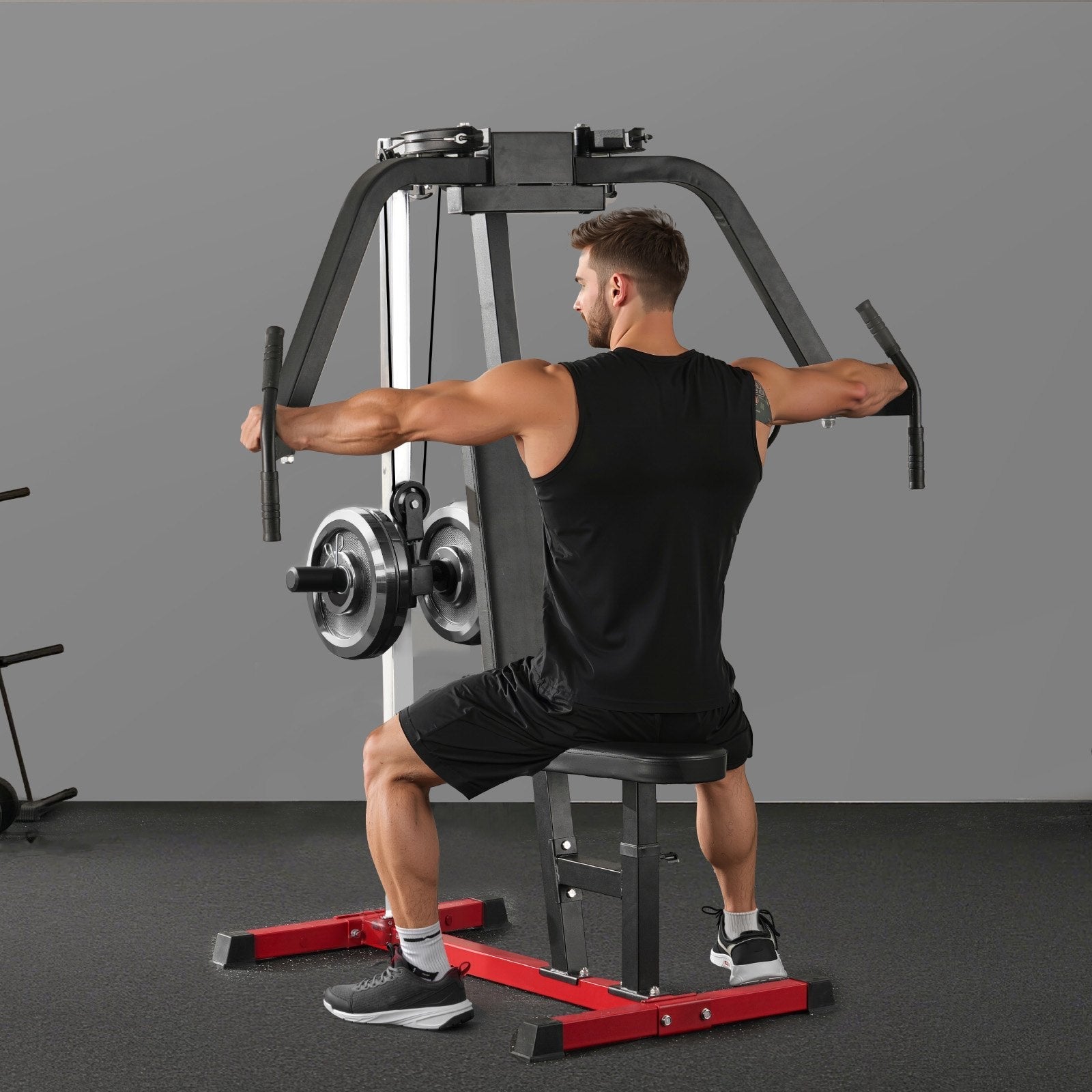 VEVOR Chest Fly Machine Adjustable Fly Reverse Delt Machine Upper Body Workout