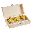 VEVOR Router Bits Set 3 Pieces Carbide Router Bit 1/4 Inch Shank Carrying Case