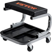 VEVOR Rolling Creeper Garage/Shop Seat, 250 LBS Capacity Padded Rolling Workshop Stool with Tool Tray Storage, Mechanic Stool for Garage, Shop, Auto Repair, Black