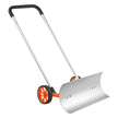 VEVOR Snow Shovel with Wheels, 30 inch Snow Shovel for Driveway, Metal Snow Shovel Pusher for Snow Removal, Heavy Duty Shovel Pusher with Wide Blade and U-shaped Aluminum Alloy Handle